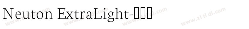 Neuton ExtraLight字体转换